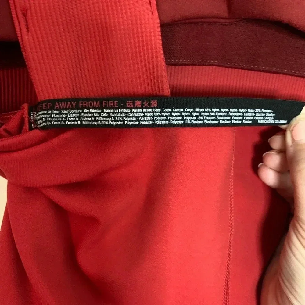 Free People Movement She’s A Maniac Jumpsuit in Red